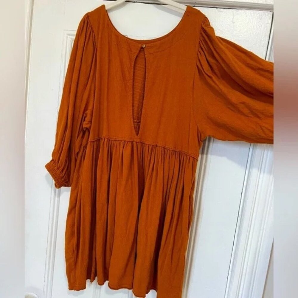 Free People Rust Orange Mini Dress - Picture 8 of 9